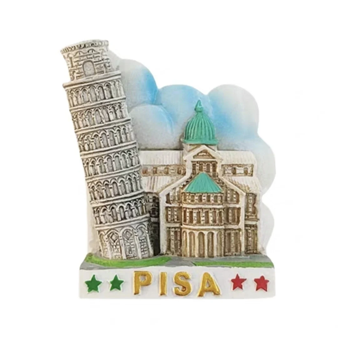 Magnete Da Frigorifero 3D Italia Pisa - Souvenir Turistico In Resina Artigianale, Decorazione Casa E Cucina, Regalo Originale