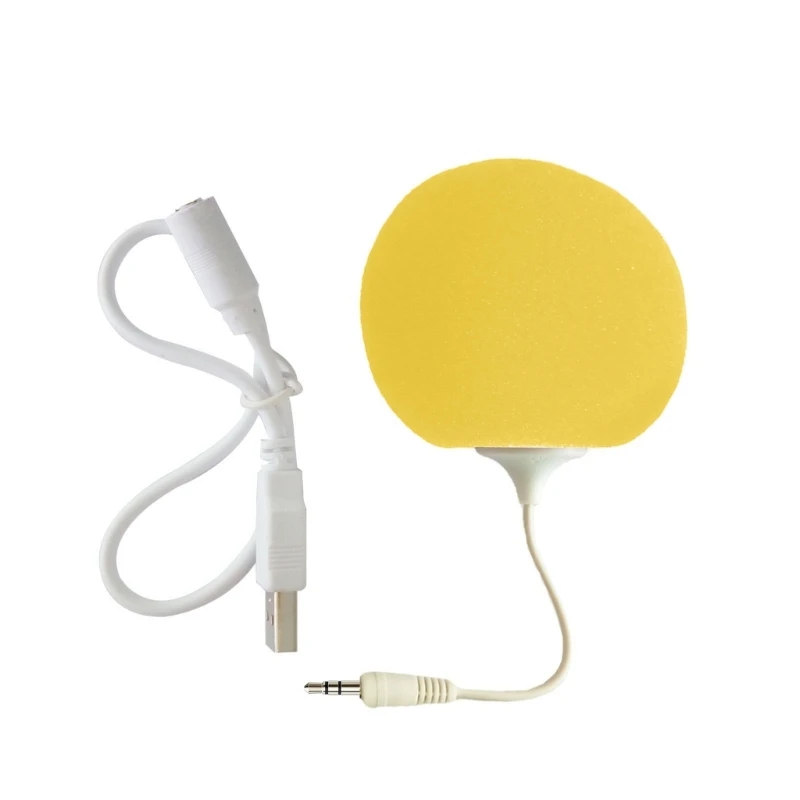 Lightweight Speaker Sponge Ball Speaker 3.5mm for Household Gift N0HC