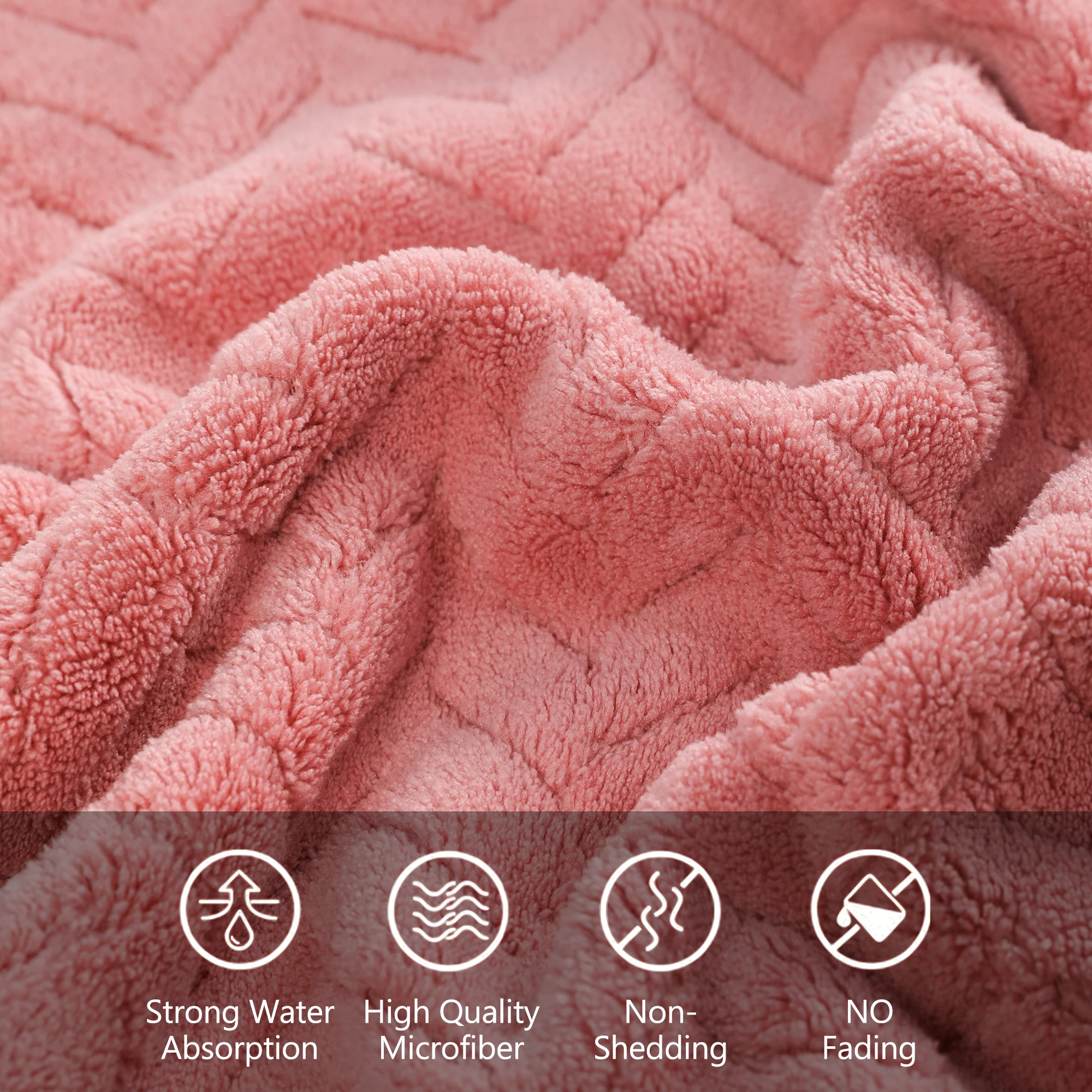 4 Pieces set Towel Set with Hook  Ultra Soft, Highly Absorbent for Bathroom, Kitchen, Yard, and Car ，Excellent hand towel 6