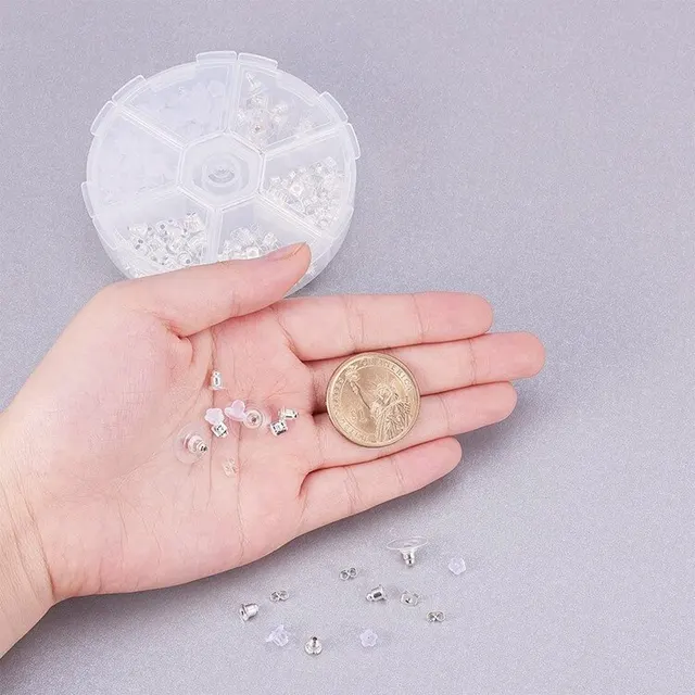 260pcs Set Pierced Earrings Jewelry Kit Ear Safety Back Pads Pierced  Earring Backs Clear Earring Backs Earrings - AliExpress