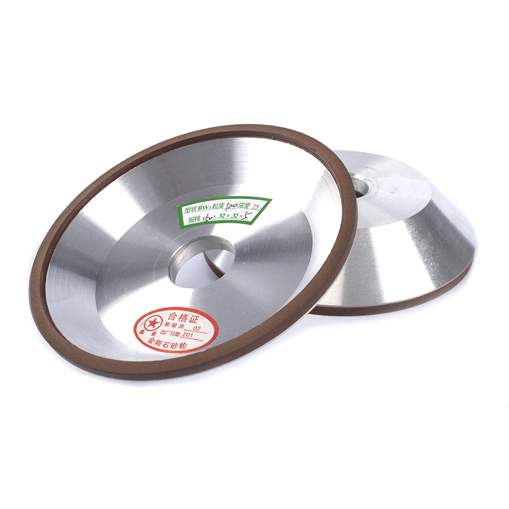 75/100/125/150mm Diamond Grinding Wheel Cup Dremel Sharpening Tungsten Milling Cutter Sharpener Grinder 150/240/320/400/600 Grit grinding wheel