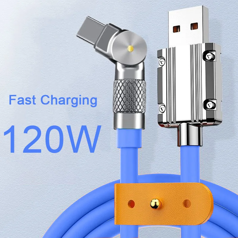 สายชาร์จ USB-C 120W ชาร์จเร็ว 1.5 เมตร ใช้ได้กับ Samsung Xiaomi Huawei