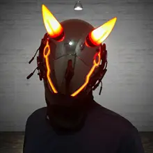 Handmade Cyberpunk maska cyber maska samuraj kask hełm taktyczny Cosplay Cyberpunk rekwizyt Cosplay tanie tanio CN (pochodzenie) HALLOWEEN Maska na bal dla dorosłych Całą twarz