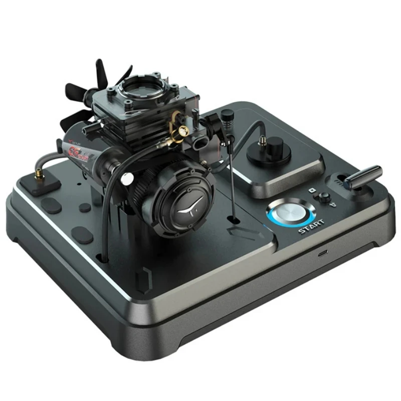 Toyan Fs-S100At 4 Stroke Nitro Gasoline General Engine Model With Starter Kit, One-Key-Start Metal Base - Souvenir Version