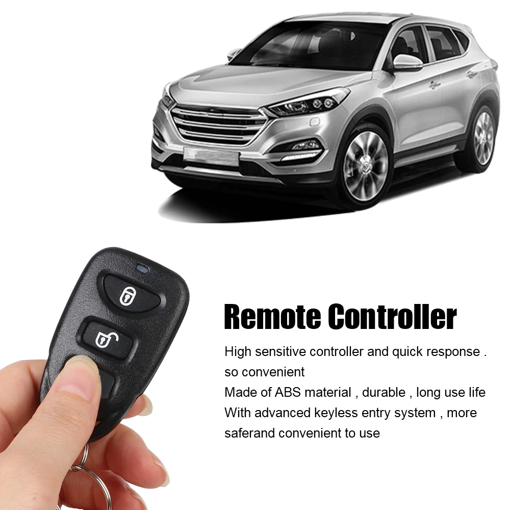 Locking Kit Keyless Entry System Universal Car Lock Door 4 Door Lock Actuator Anti-Theft 12V Remote Control