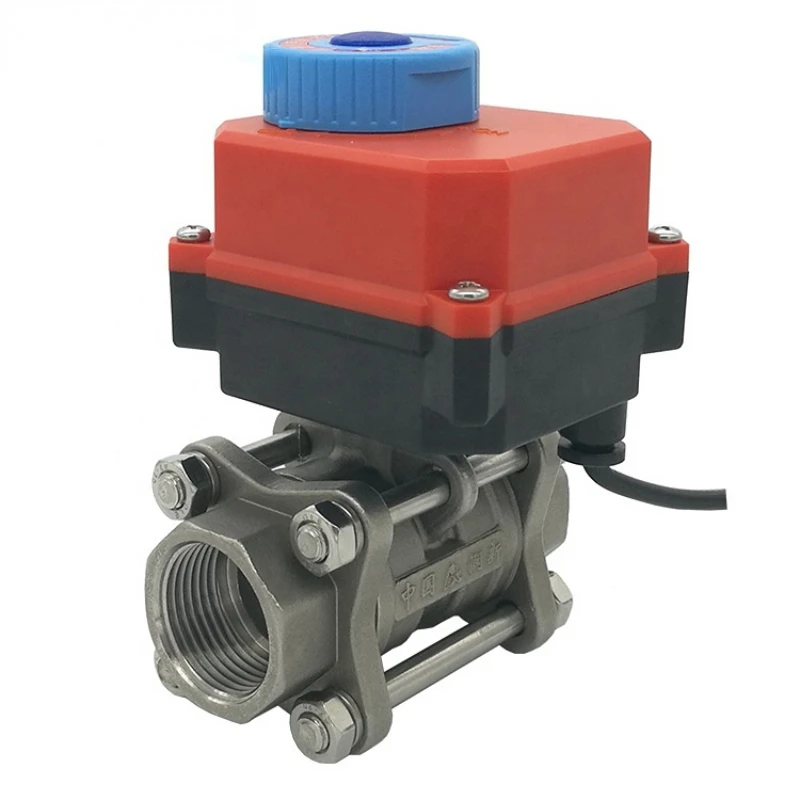 G3/4" Dn20 Dc24v 16bar Motorized Control Ball Valve Flow Control