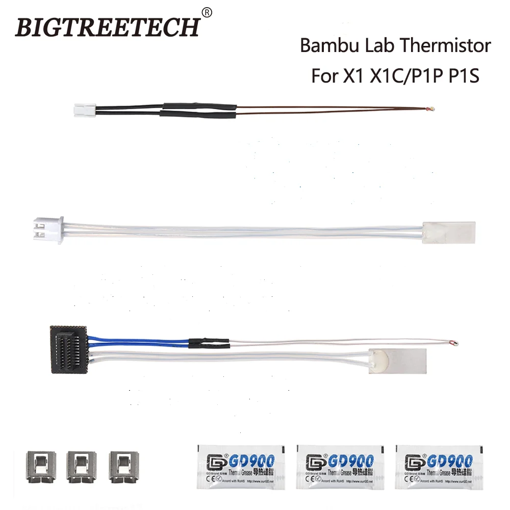 Bigtreetech Termistore Riscaldatore In Ceramica 48W Aggiornamento 300 ℃ Per Bambu Lab X1 Carbon X1-Carbon Combo P1P P1S Stampante 3D Hotend Heater