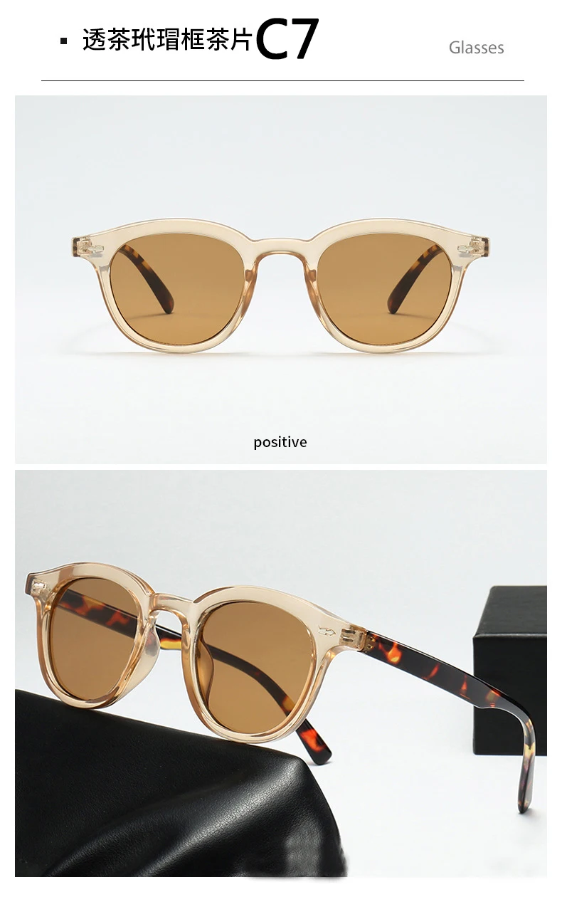 Mode Retro männer Sonnenbrille Leopard Print Klassische Shades Männer Im Freien Sonnenschirm Brille UV400 Oculos De Sol gafas de so – Detail 16