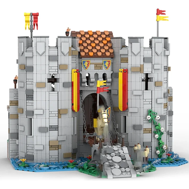 중세 모델 Moc 빌딩 브릭, 브릭텐슈타인 성 문, 기술 블록 선물, 크리스마스 장난감, DIY 세트 조립