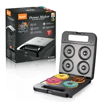 2-in-1 Breakfast Maker Donut & Waffle Machine Automatic Double-Sided Heating Electric Griddle 2