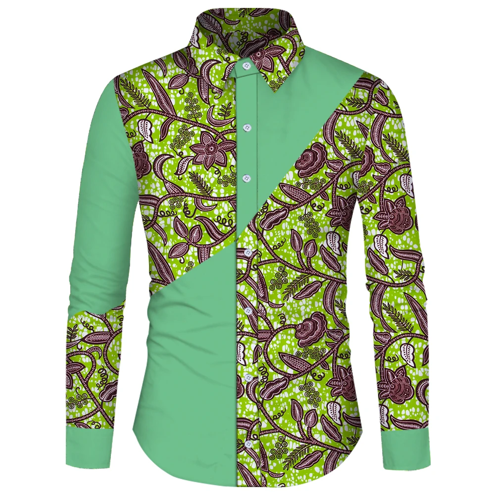 Vesti africani per uomo manica corta Top Pant 2 pezzi Set camicia Dashiki con pantaloni camicetta tasche Plus Size Casual S2016028  200000532