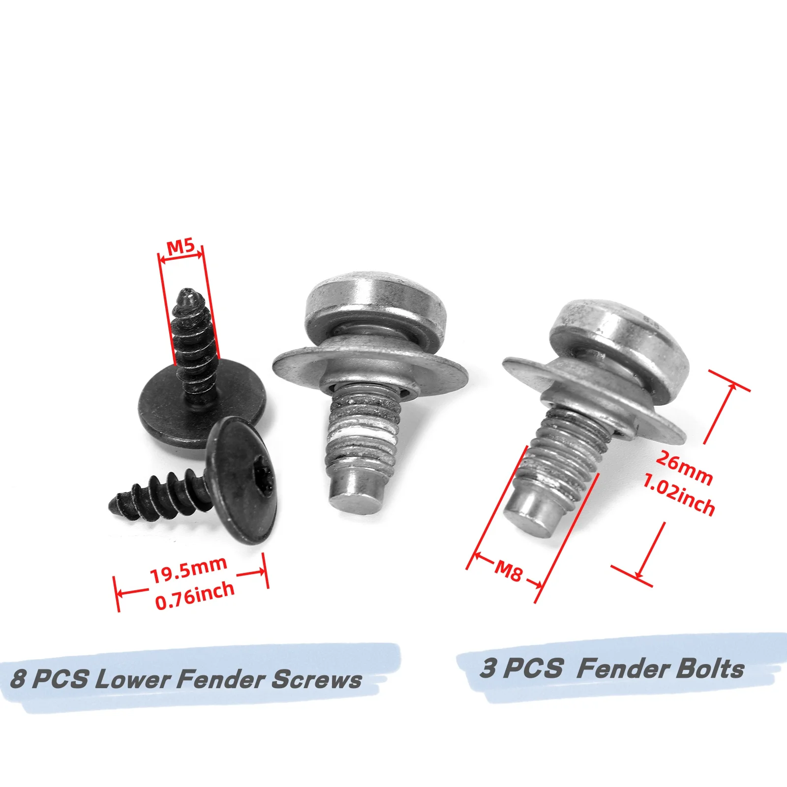 Automobile Engine Undertray Under Cover Tray Bolt Screw Set Compatible VW Golf MK7 R GTI 1 Set