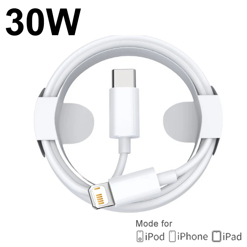 

Original 30W PD Fast Charging USB Type C to Lightning Cable For Apple iPhone 14 13 12 11 Charge Data Wire Cord Phone Accessories