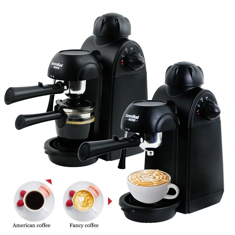 Household Espresso Machine Steam Milk Cream Coffee Bean Portable Commercial Small Fancy Coffee Machine CRM2008 2