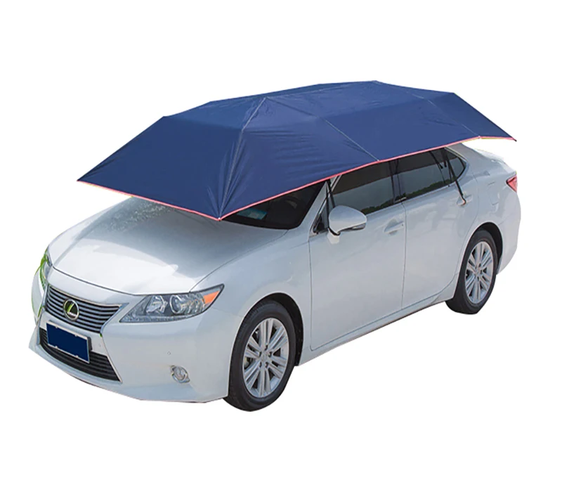 4.2m 4.6m car roof shade cover automatic car umbrellas with remote control Custom Print Car Tent