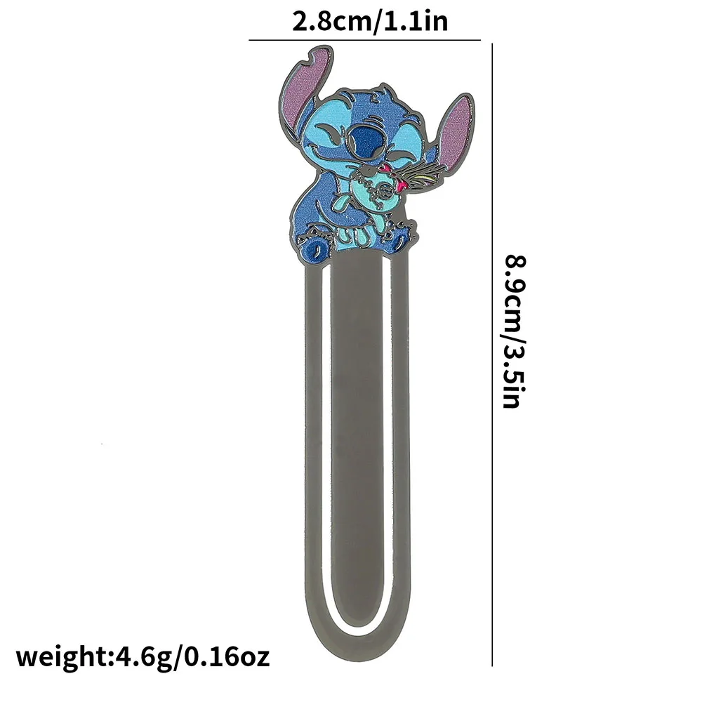 Cute cartoon stitch metal animal bookmarks bookish women sisters granddaughters gift reading accessories bookmarks stationery supplies