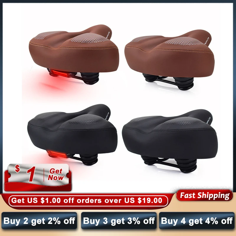 Bicycle Seat Cushion Widening Thickening Soft Comfortable Bike Saddle For Mtb Road Bike Electric Bicycle bicycle saddle bicycle seat cushion bike riding cushion