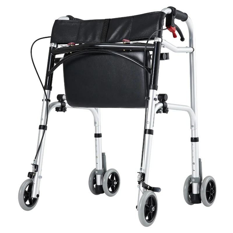 Deambulatore Per Anziani Deambulatore Stabile Durevole Camminatori Bastone Da Passeggio Portatile Flessibile Multiuso In Lega Di Alluminio Ausilio Per