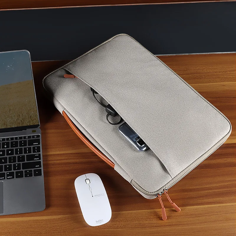 Borsa per laptop, custodia per Chromebook, borsa a mano per Lenovo Legion Go 15.6, Macbook 13, Acer Aspire 16, OnePlus Pad, Teclast, DOOGEE Mini PC - immagine 2