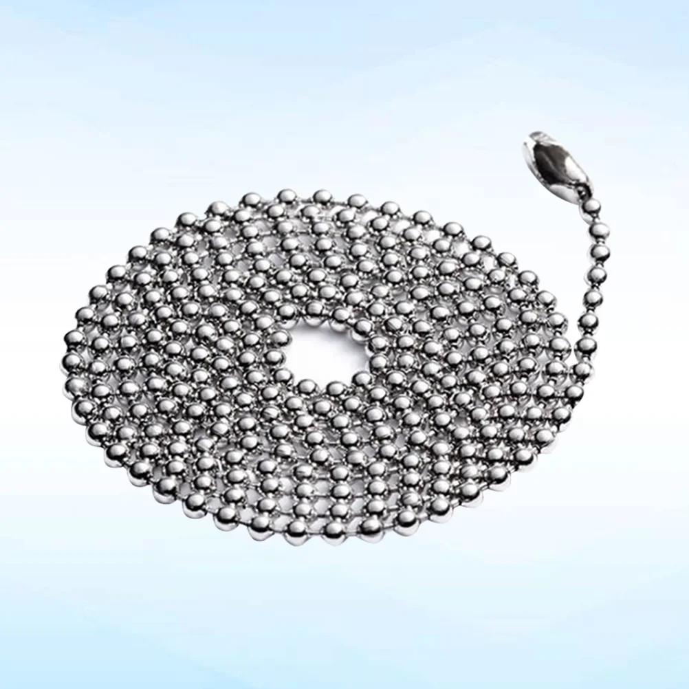 

Stainless Steel Long Bead Connector Clasp Ball Chain Keychain Tag Metal Bead Chain