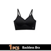 Soutien-gorge sexy dos nu pour femmes, sous-vêtements plongeants en forme de U, soutien-gorge Push Up sans couture, coupe triangle, lingerie sexy, été