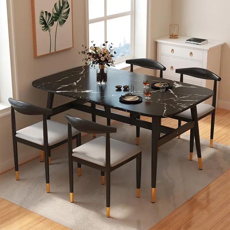 

Restaurant Library Home Dining Table Kitchen Hallway Balcony Nordic Center Coffee Tables Hotel Black Mesas De Jantar Furniture