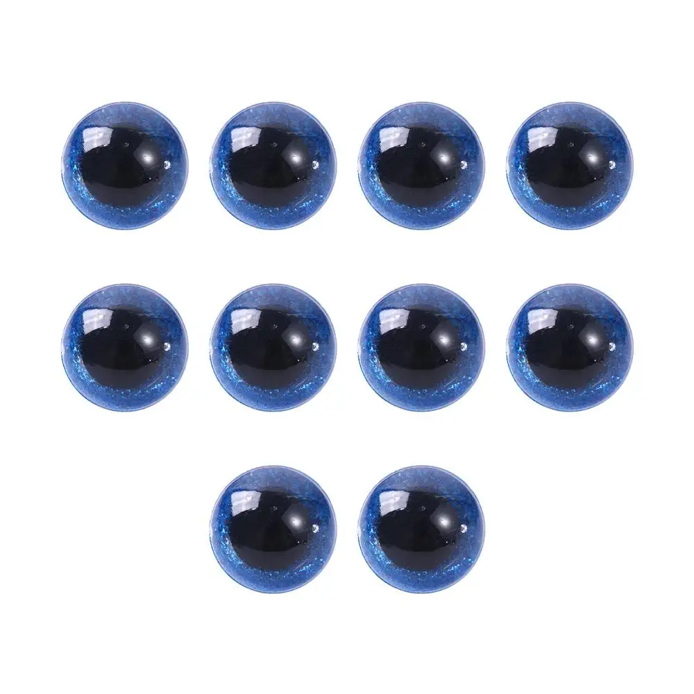 Plastic Safety Eyes Stuffed Toys Doll Eyeballs 14/16/18/20/22mm 3D Glitter Eyes 3D Doll Eyes  Toys Eyes Doll Making Eyes