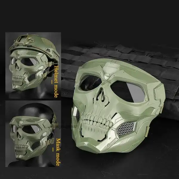 Horror Mask Motorcycle Face Mask Skull Horror Helmet Mask Off road motorcycle goggles sports riding Harley goggles mask motorcycle riding tactical helmet