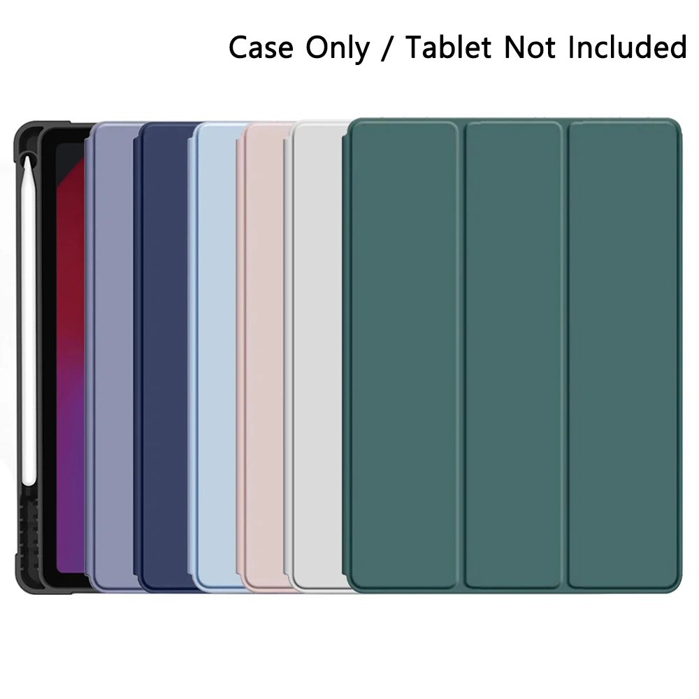 For Apple iPad Air 9.7 10.2 10.5 7th 8th 9th Generation Magnetic Flip Smart Cover with Pencil Holder, Stand Soft Silicone Case 1