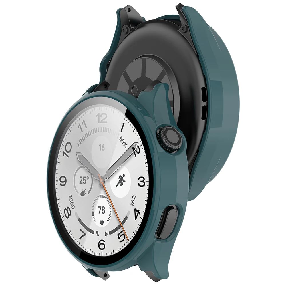Durable Protective Smartwatch Case with Tempered Glass Film