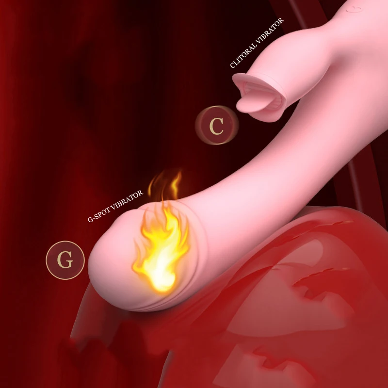 Spot G Clitoral Licking Vibrator For Clit And  Stimulation Rechargeable Dildo Tongue Vibrator Adult_voghion.com