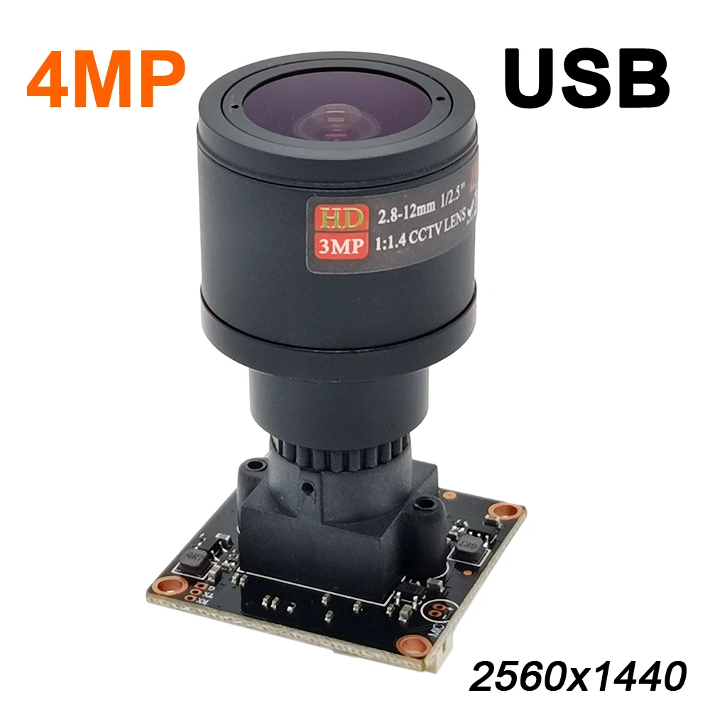 Hd 2.812mm Varifocal Zoom Lens 4mp Usb Camera Module 90 Degree 30fps