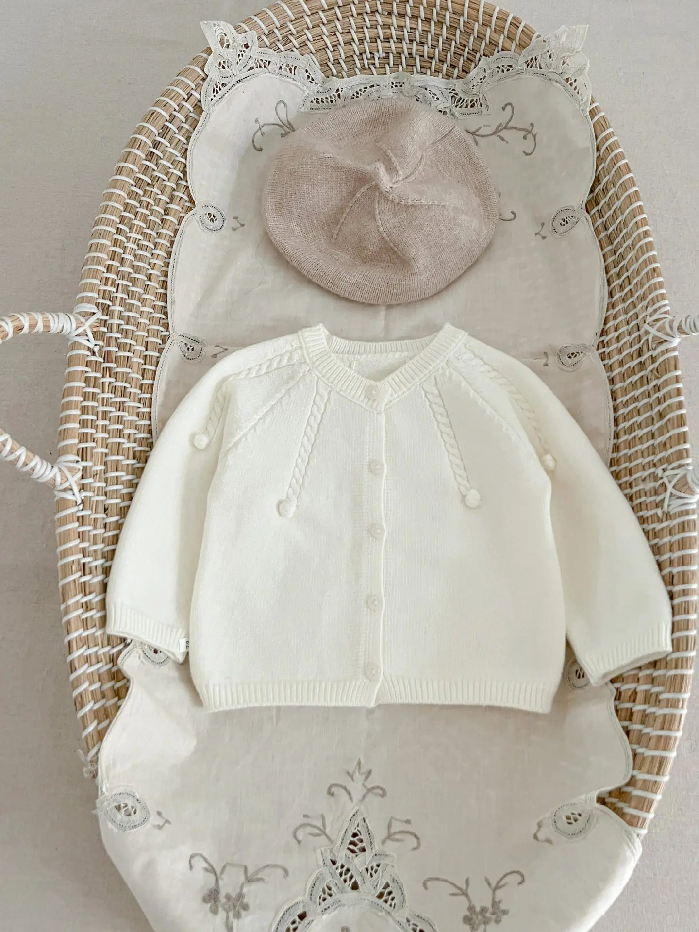 Spring And Autumn Newborn Infant Baby Boys And Girls Knitted Cardigan Solid Color Overcoat Kids Fashion Baby Clothing