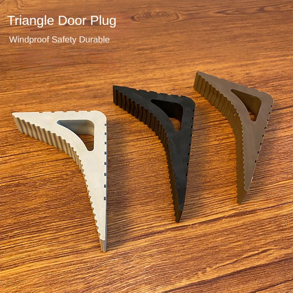 Rubber Door Stopper Reusable Floor Block Door Wedge Doorstops Home Window Limiter Home Office Anti-collision Door Stops Stopper