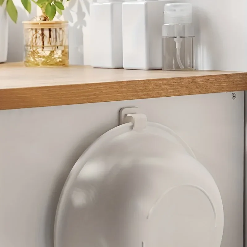Washbasin Hooks Storage Rack Wall-Hung Washbasin Holder 2pcs multifunctional hooks self adhesive wall hooks self adhesive hooks wall mounted basin hook kitchen hook