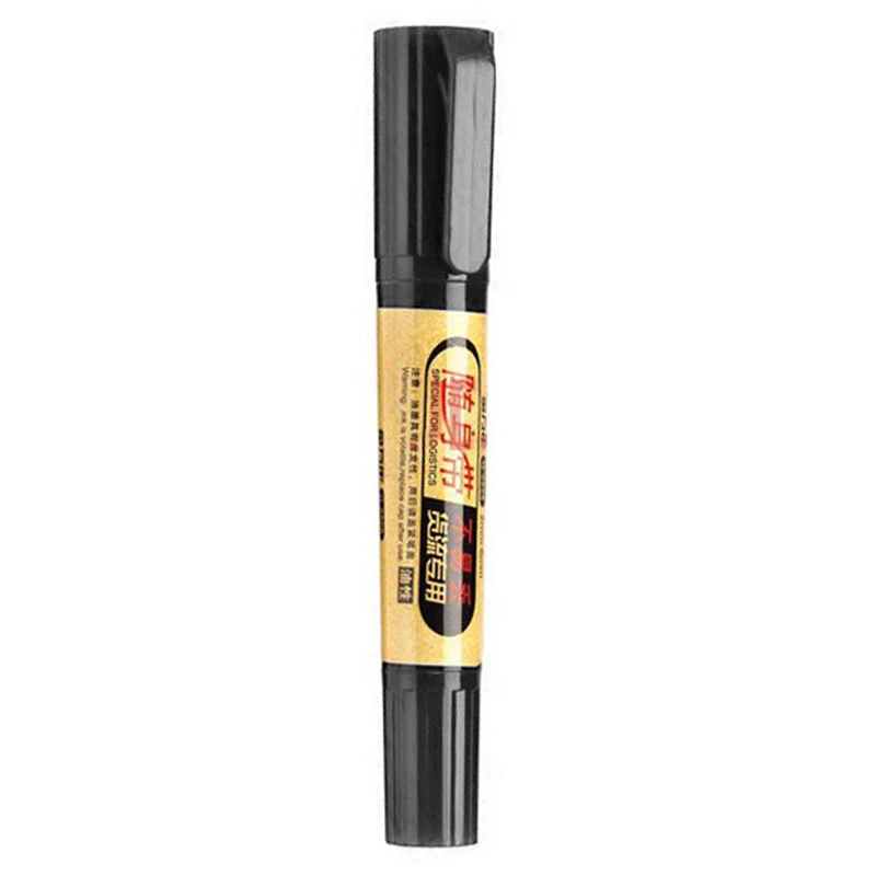 Pennarelli permanenti a doppia punta Bulk, penna logistica impermeabile, nero, blu, rosso, scalpello/punte fini, arte industriale Quicky Dry, Work on Me - immagine 6