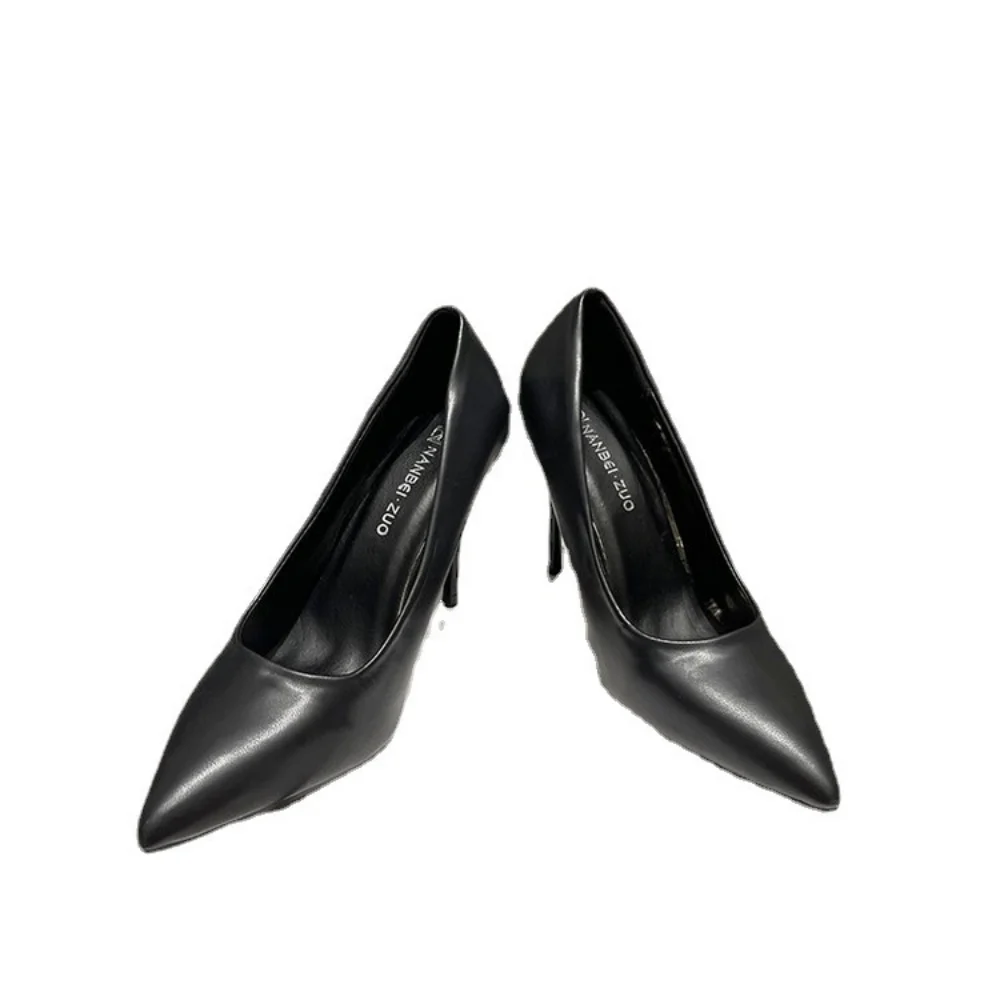 6 8 10 Cm High Heels Women Big Size Spring Autumn Solid Color Female Shoes Thin Heel Cusp Fashion Casual Pumps for Women 5