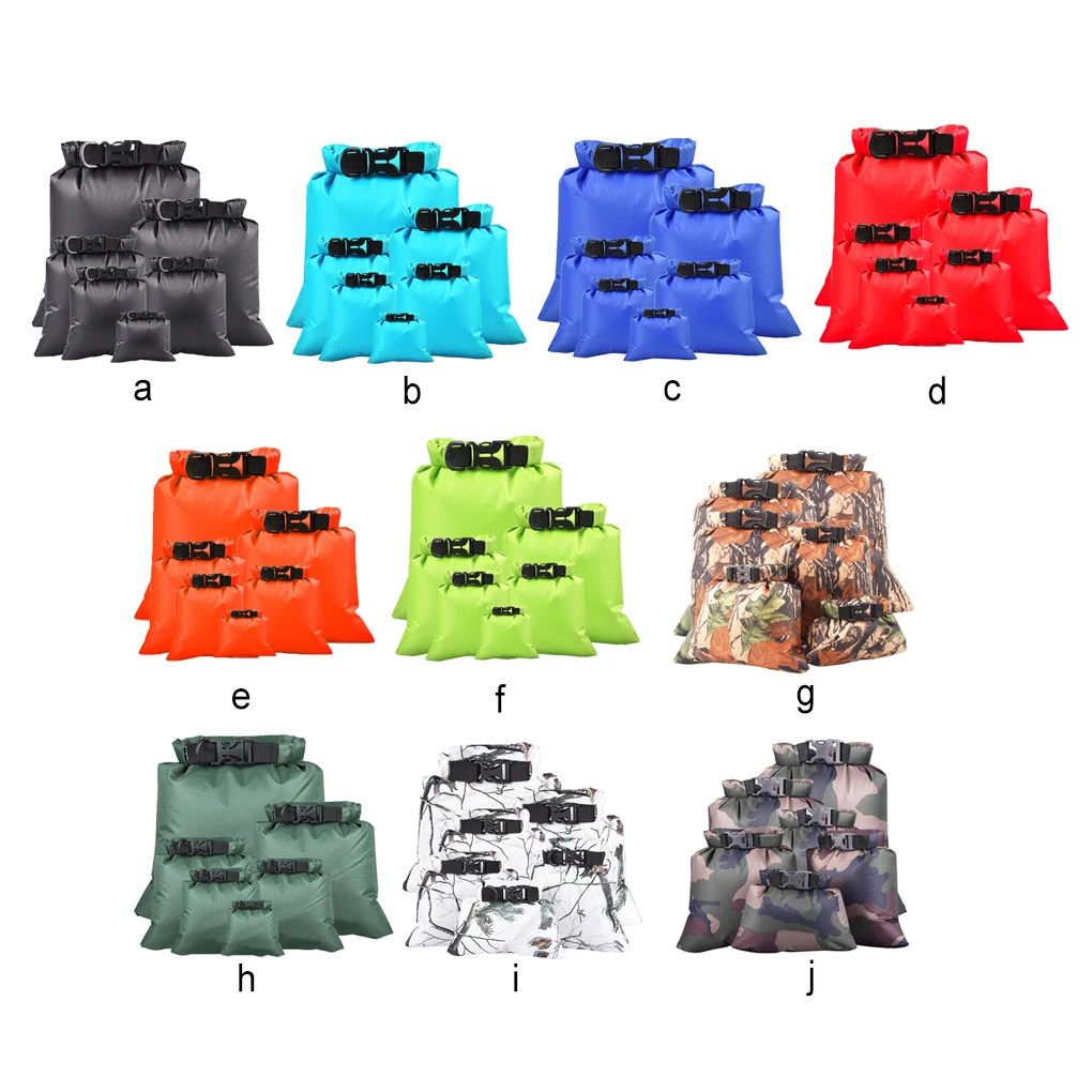 

6 Pcs Waterproof Bag Dry Sacks Swimming Accessories for Boating Camping red