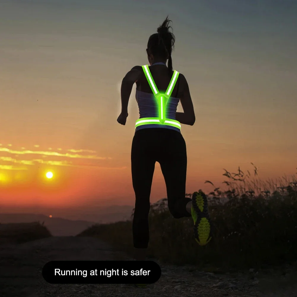 Reflective Safety Vest with Straps for Adults Children