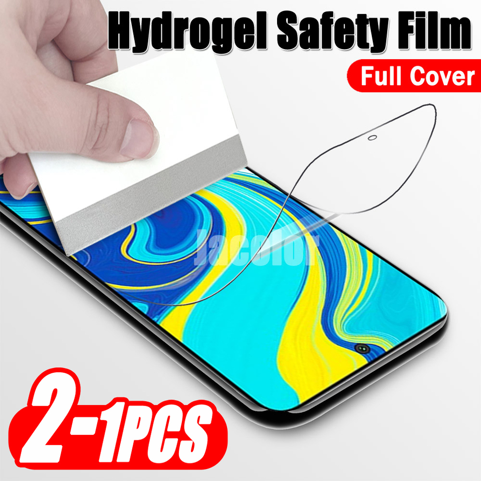 1-2PCS Front Full Cover Hydrogel Film For Xiaomi Redmi Note 9 10 5G Pro Max 9S 10S 10Pro Screen Protector For Note10Pro Note9Pro