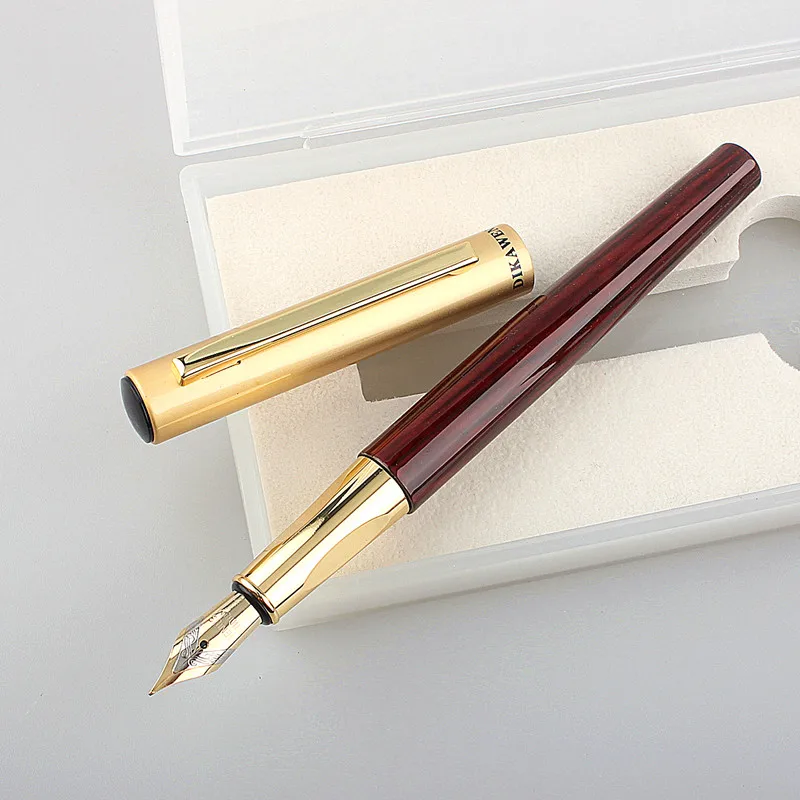 

Stationery Luxury color Gift Pen 0.5mm Extra Fine Nib Fountain Pen Black Silver Ink Pens Christmas Gift
