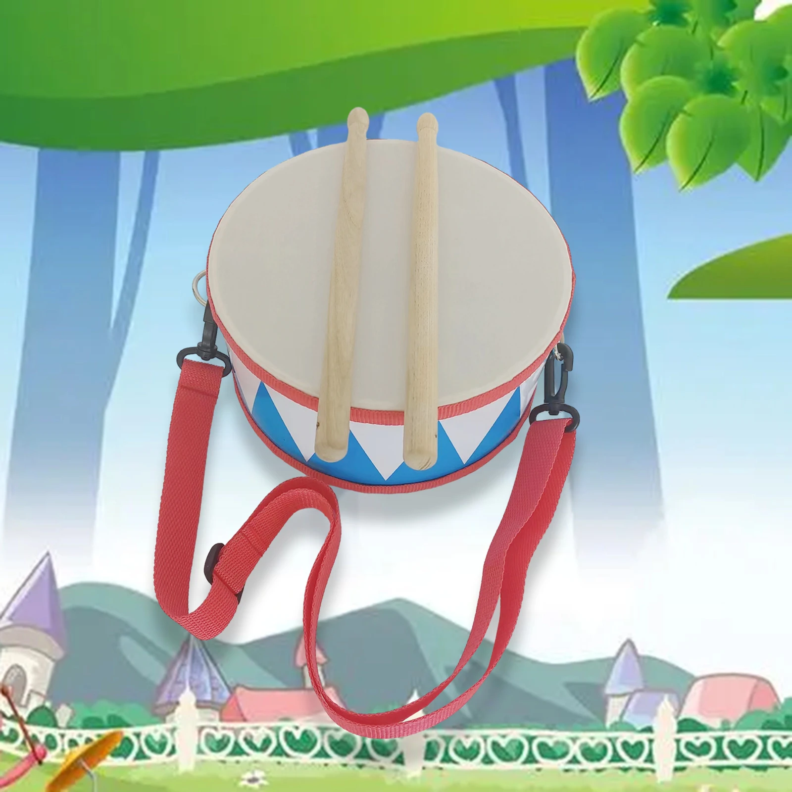 Kids Drum Set Wooden Drum Toys Musical Toys for Toddlers Boys Girls Valentines Day Gifts