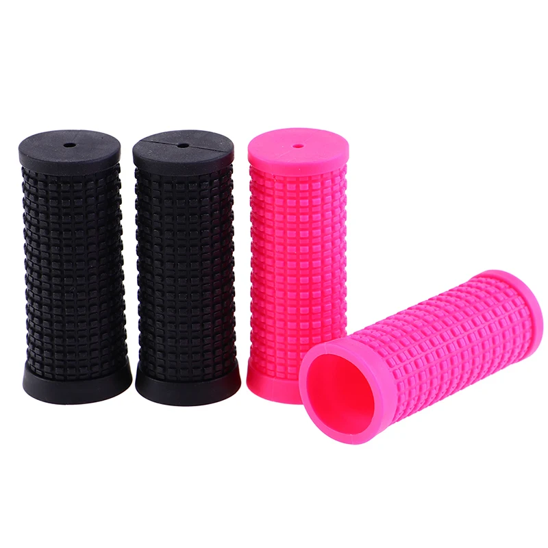 Bicycle Rubber Slip On Short Handlebar Grips 2pcs Non-Slip Handle Bar Bike Parts