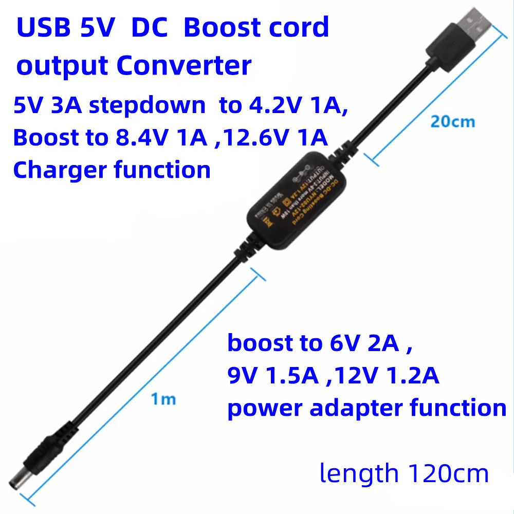 5v a 4.2v, 8.4v, 12.6v, 1a, carregador