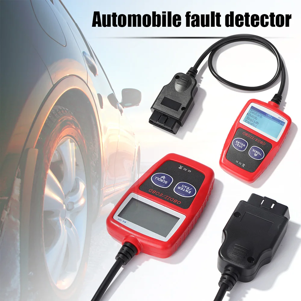 MS309 LCD Obd2 Auto Diagnostische Scan Tool Auto Odb2 Code Lezer ...