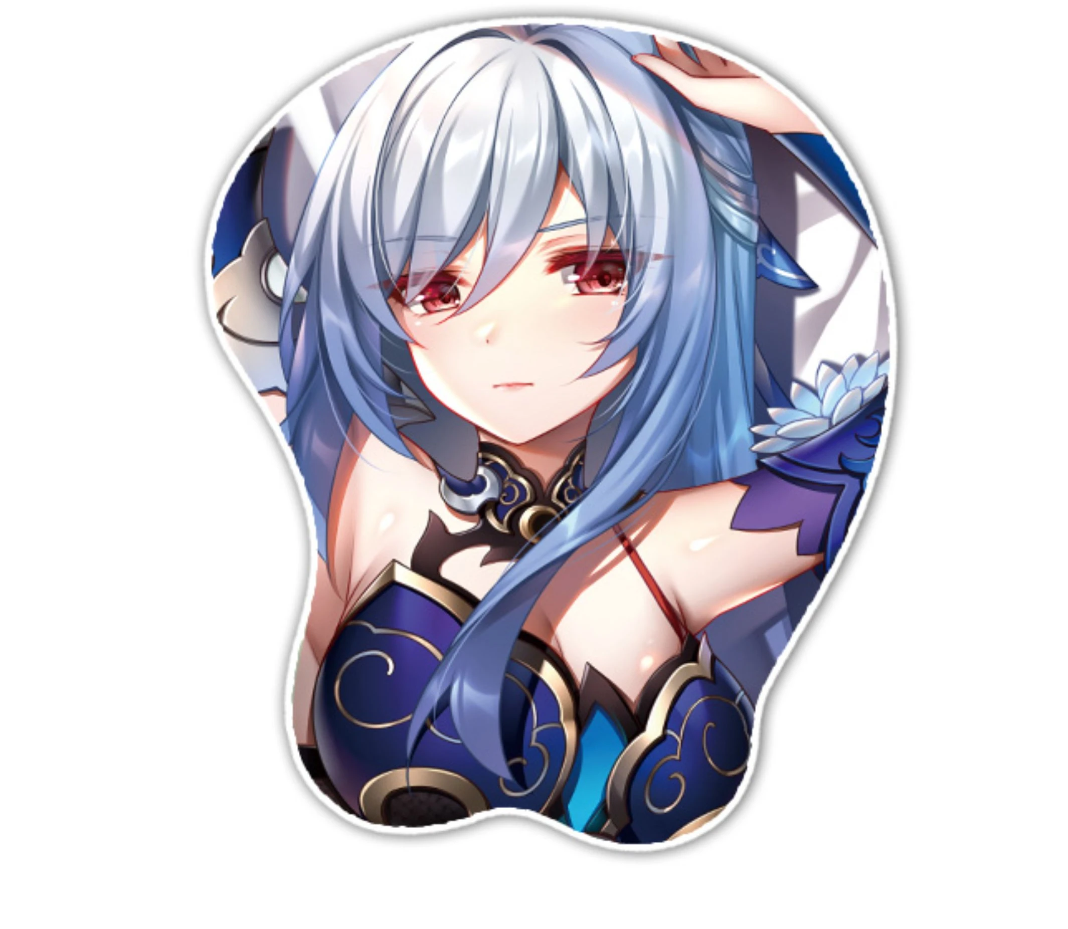 

Game Anime Honkai: Star Rail Jingliu Wrist Rest Cosplay 3D Chest Soft Gel Gaming Mouse Pad Birthday Gift