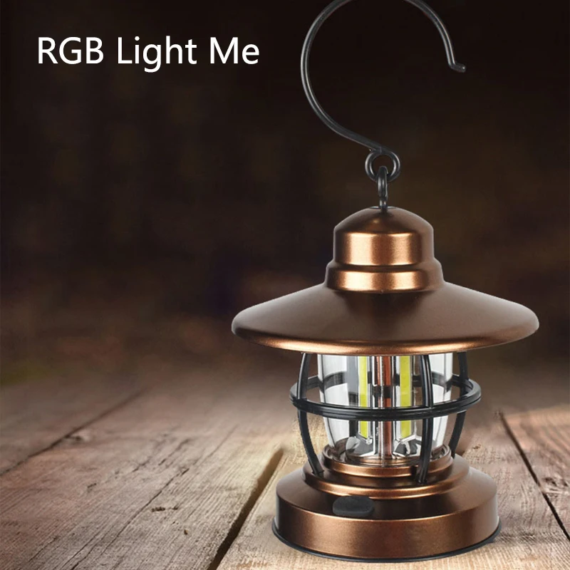 Vintage Camping Lantern Lamp Outdoor Mountaineering Camping Portable