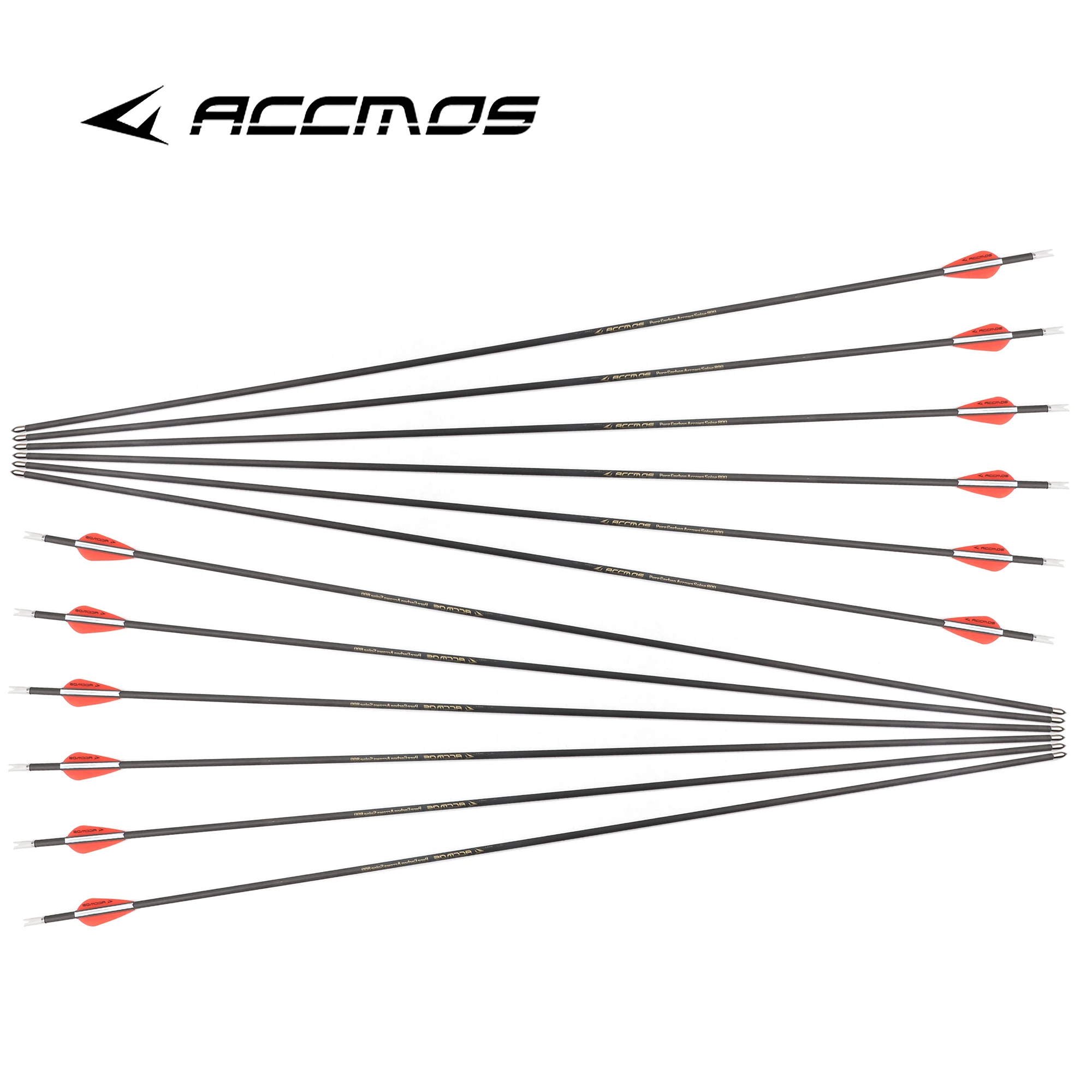 

12pcs ID4.2mm 32in Pure Carbon Arrow Spine 500 600 700 800 900 1000 1100 1300 1500 1800 for Archery Recurve Bow Hunting Shooting