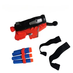 Soft Bullet Wrist Launcher with Gloves - Outdoor Toy Gun (Set 1)