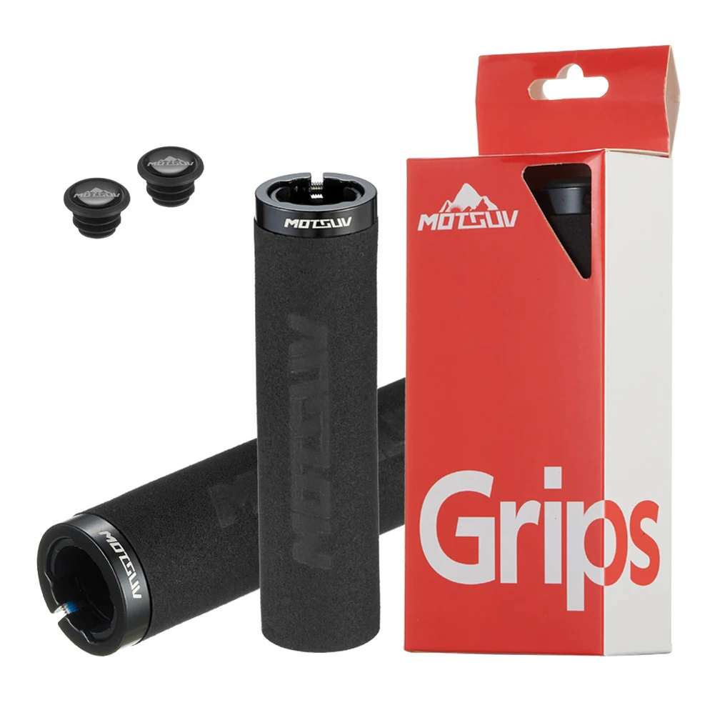 

Ergonomic foam grips aluminum lock ring for stability suitable for mountain bikes folding bikes and more 2 pack